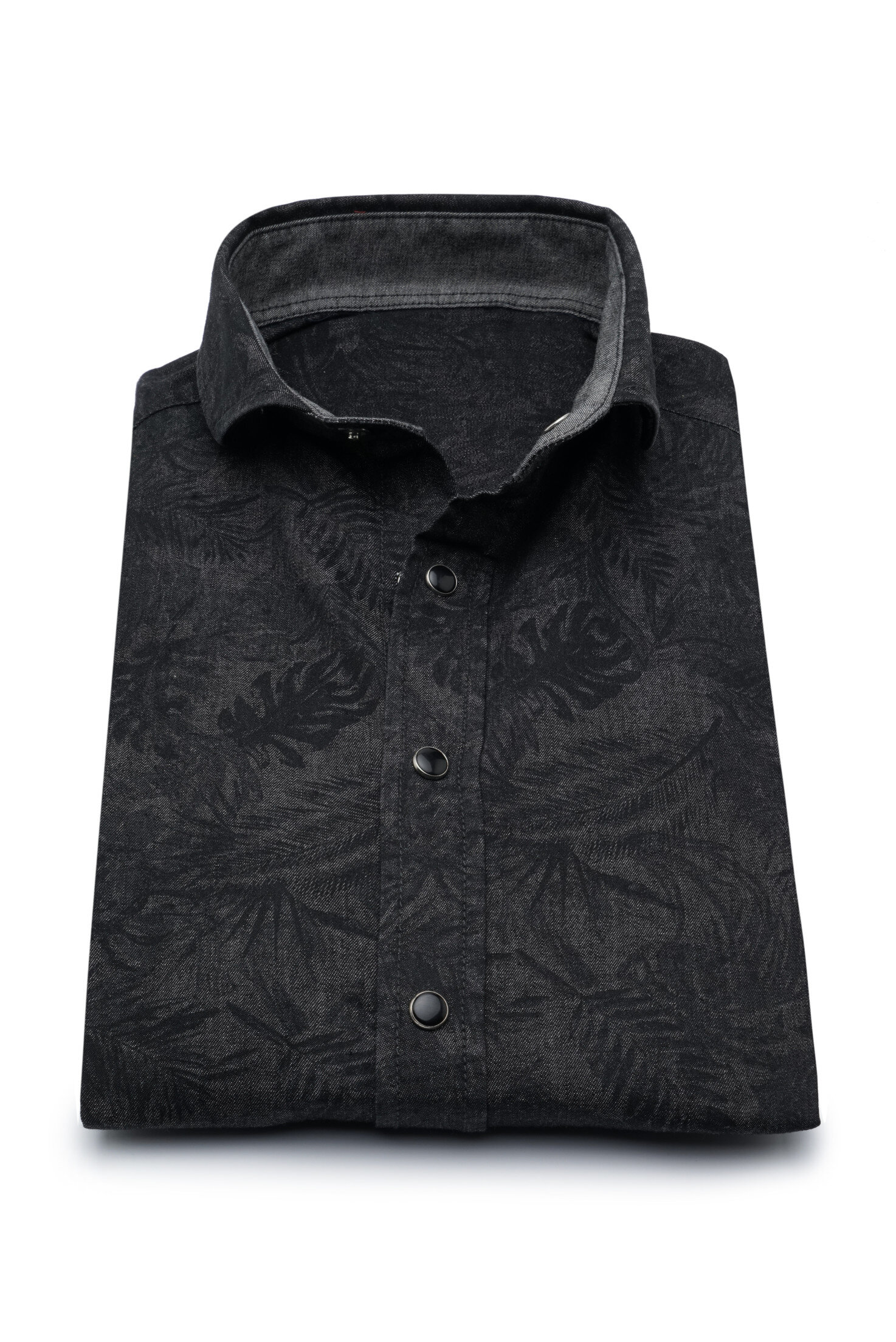 286 DEN004 | Yarn Dyed Shirts | Private Label Shirt Manufacturer | Turkey: 45 Onz - Rotation Print - Snap Button - Washed Casual Shirt - Jean - Denim Shirt - Sport Look - Casual Shirt