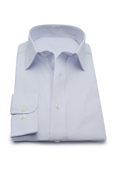 YARN012 | Yarn Dyed Shirts | Private Label Shirt Manufacturer | Turkey: % 100 Cotton - Popline - Classic Shirt - Smart Shirt - Lt Blue - High End