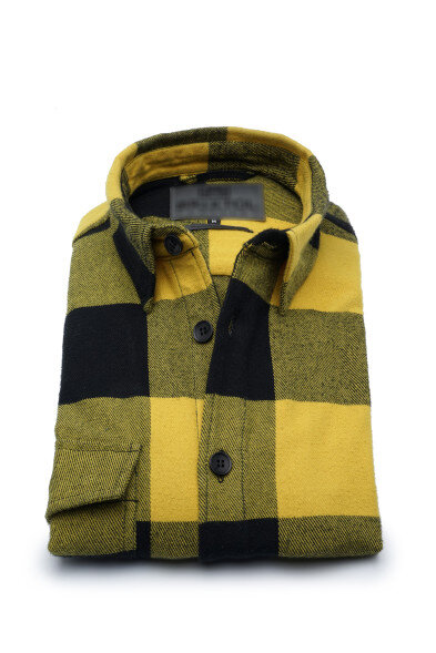 YARN007 | Yarn Dyed Shirts | Private Label Shirt Manufacturer | Turkey: % 100 Cotton - Flannel - Heavy Weight - Checked - Twill - Sport - Casual - Long Sleeve - Winter - Jacket Style - Chest Pocket - Flap